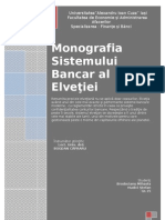 Monografia Sistemului Bancar Al Elvetiei