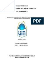 Download Pelaksanaan Otonomi Daerah Di Indonesia by e_i4909 SN77003545 doc pdf