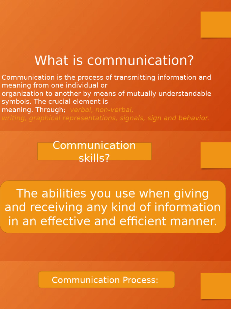 Presentation1 Communication | PDF | Communication | Career & Growth