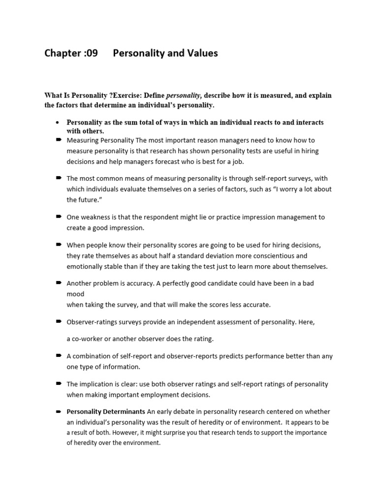 MOB Personality and Values | PDF | Extraversion And Introversion ...