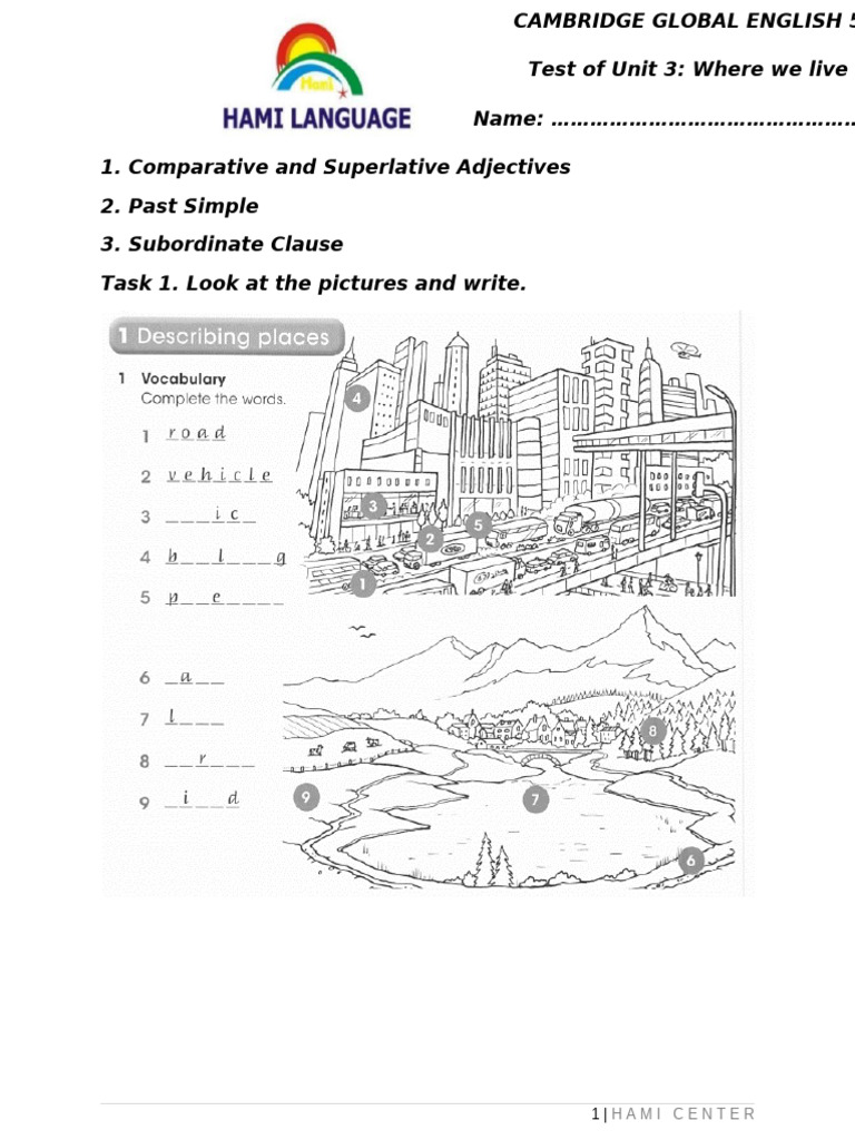 Ge 5 - Test Unit 3 | PDF