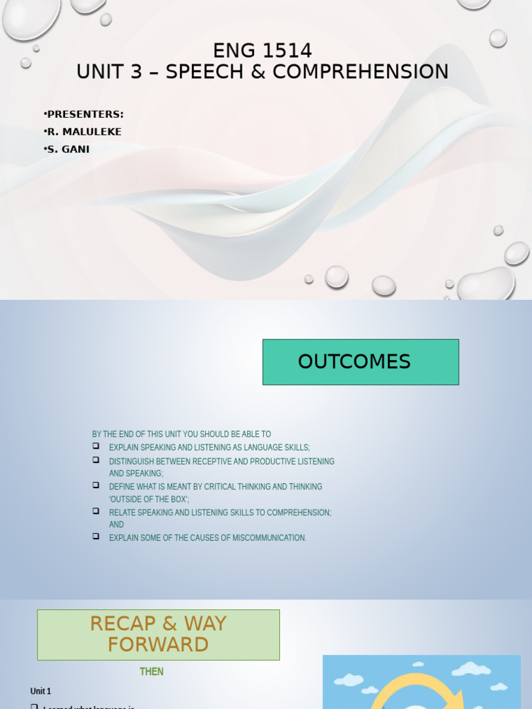 ENG 1514 Unit 3 2024 | PDF