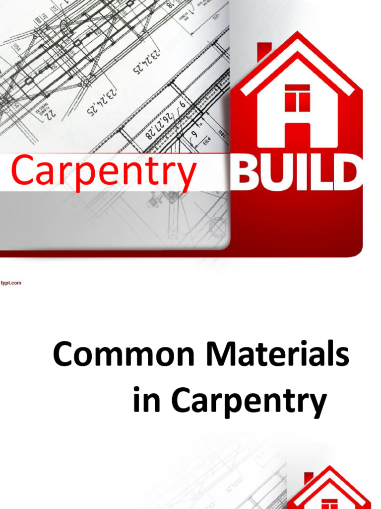 Carpentry Materials Pdf