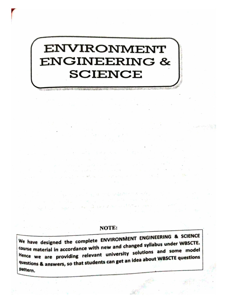 Environmenta Engineering & Science | PDF