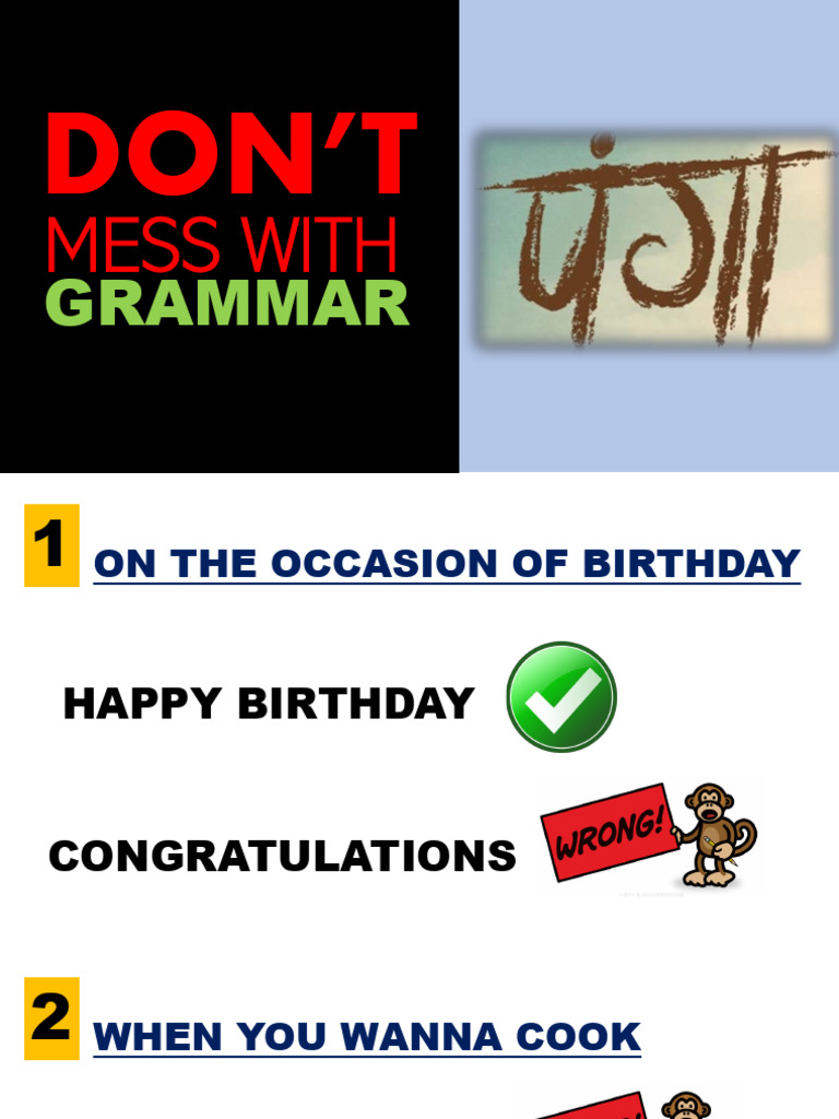 Don't Mess With English | PDF