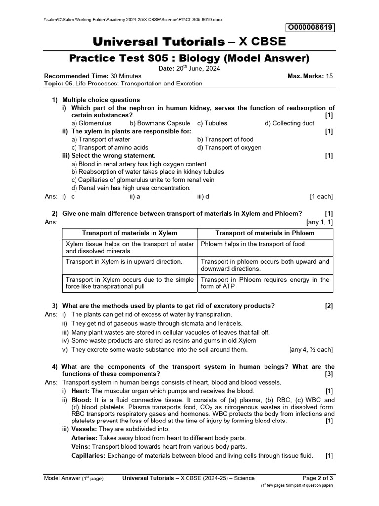Universal Tutorials: - X Cbse | PDF