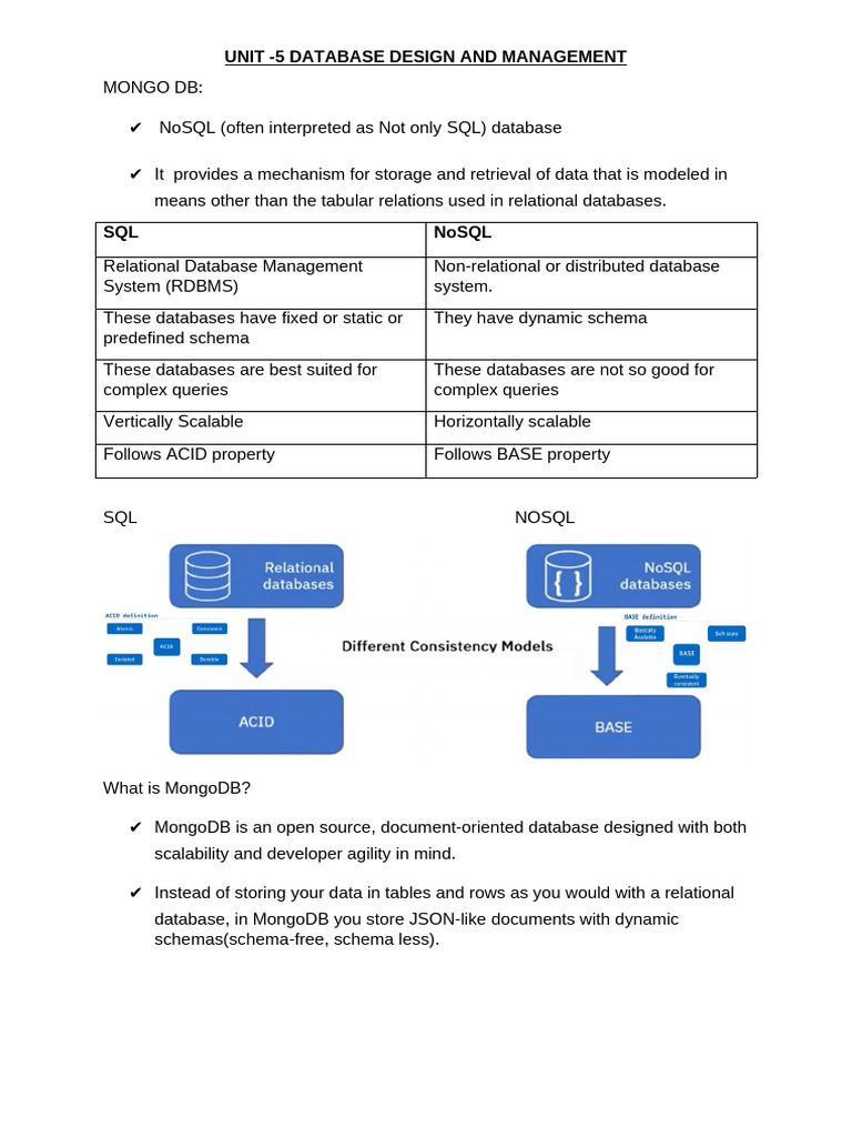 DDMUNIT5 | PDF | No Sql | Computers