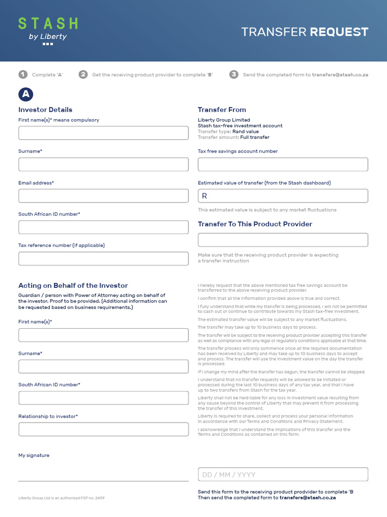 Transfer Request Form | PDF