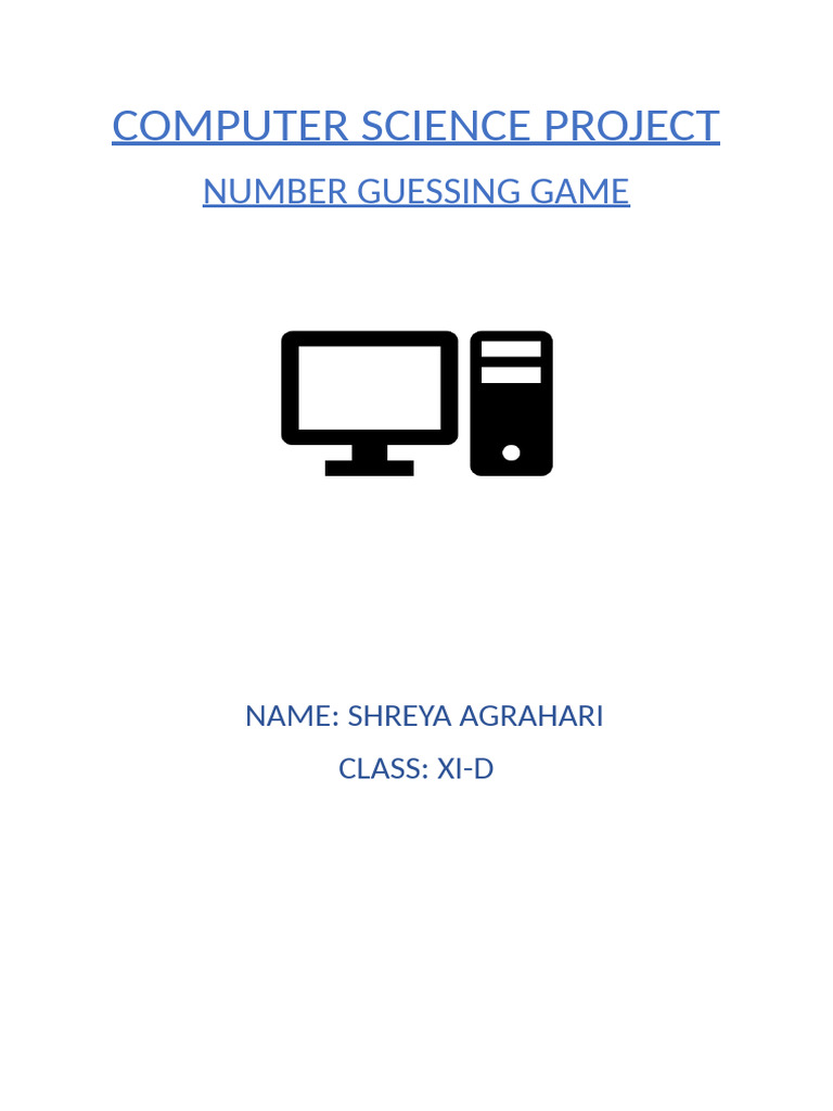 Computer Science Project | PDF