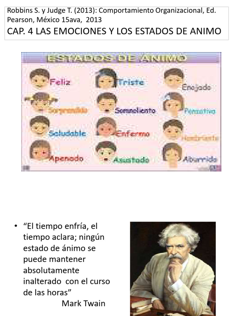 TEMA 4 LAS EMOCIONES y Los Estados de Animo | PDF