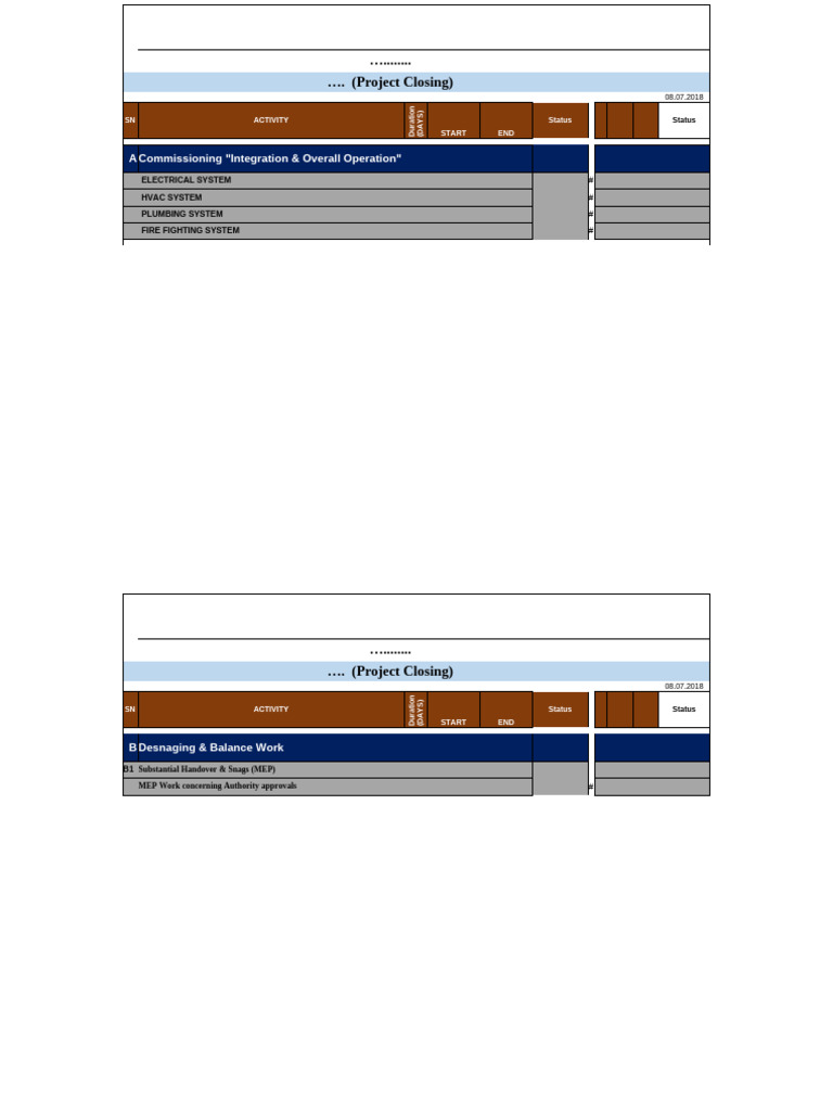 (Project Closing) Programme ...... y | PDF