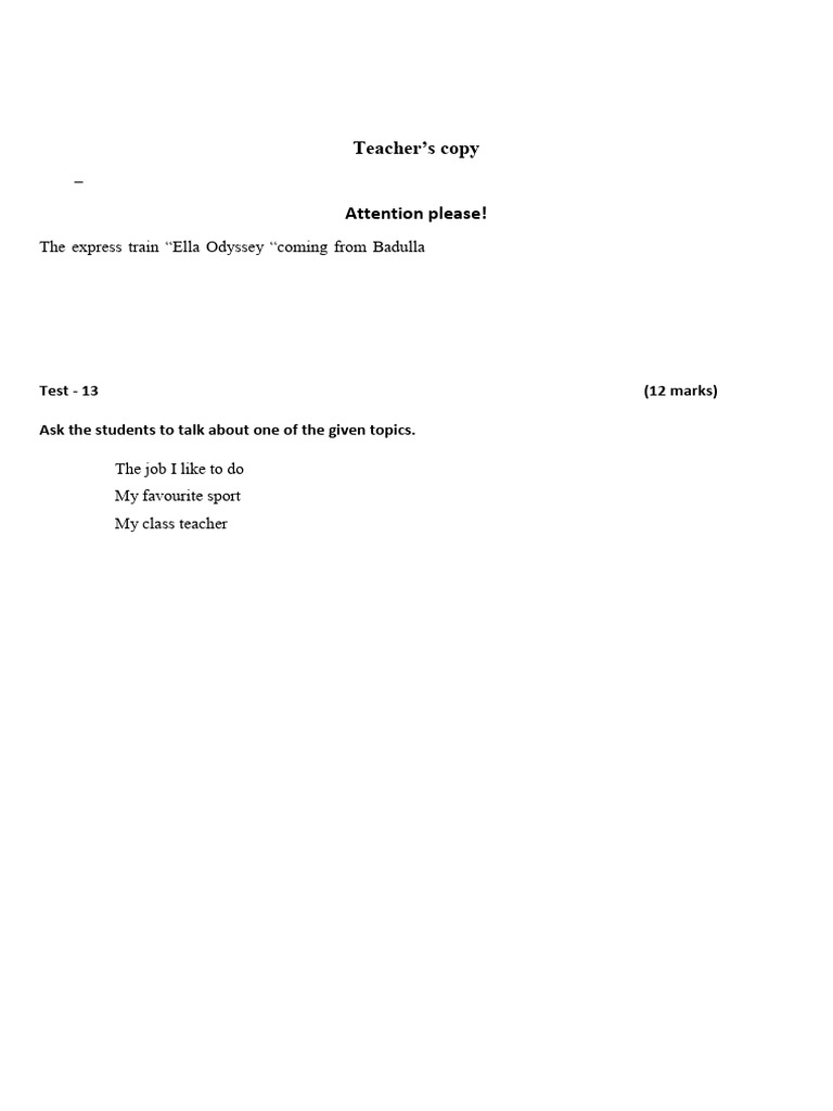 Grade 9 English Language Listening Pdf