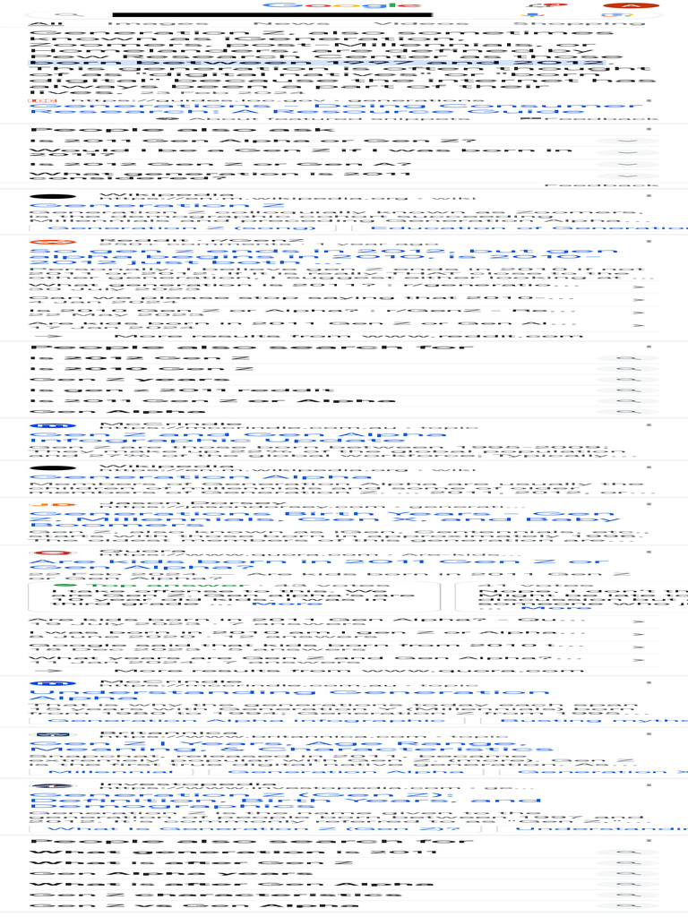 Is Gen Z 2011 - Google Search | PDF