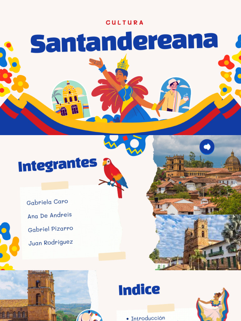 Colombia Introduction Presentation in Blue and Yellow Informative Style ...