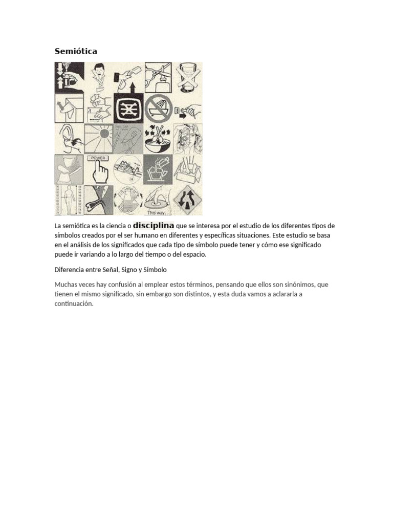 Signos y Simbolos | PDF