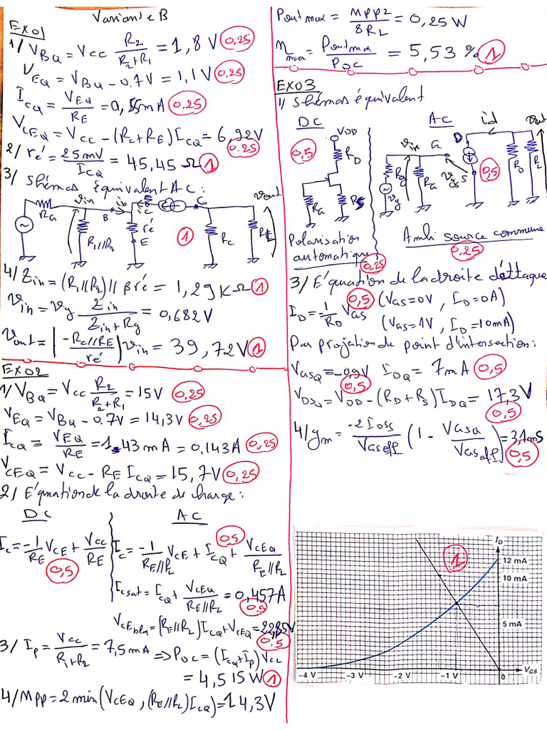 Electronic TD 1 Solution | PDF