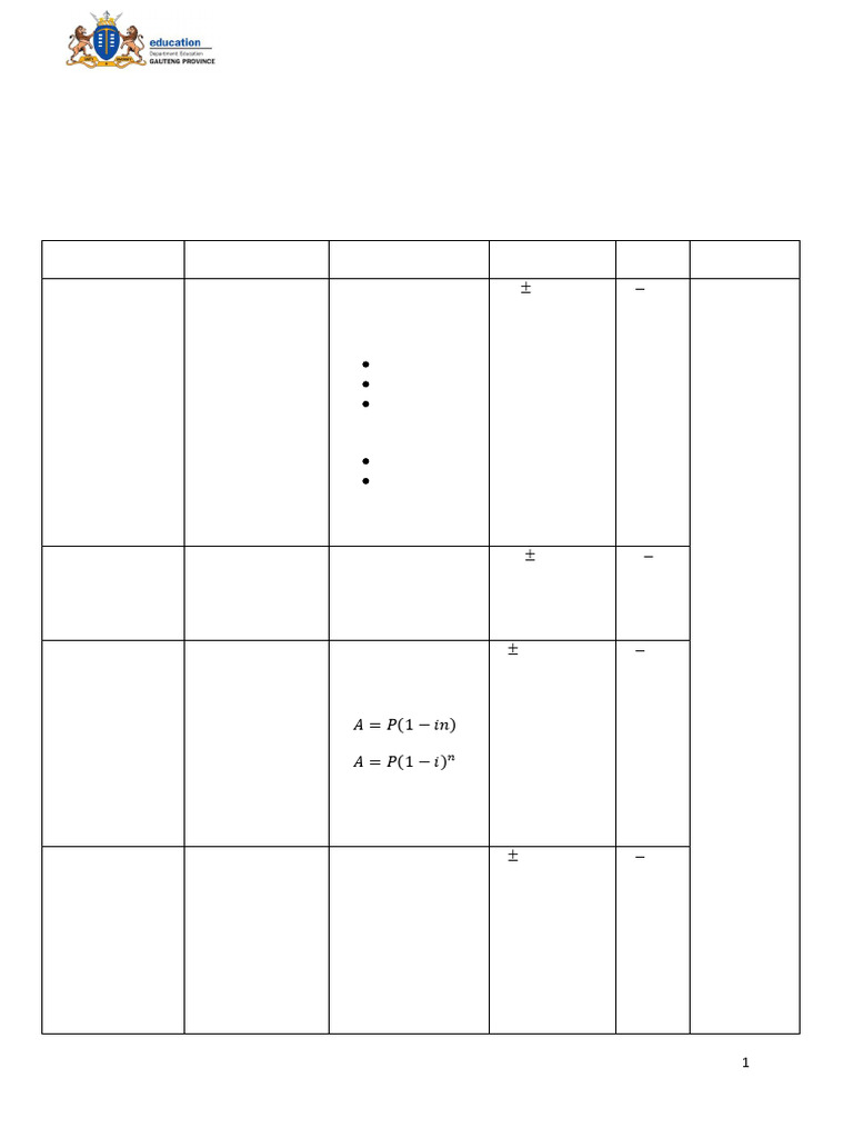 Ade 11 Test - T4 Maths Framework | PDF