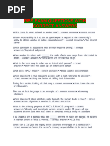 RBS Exam Questions With Correct Answers