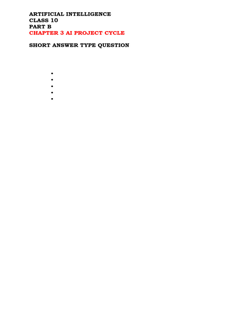 Chapter 3 ai project cycle class 10 pdf