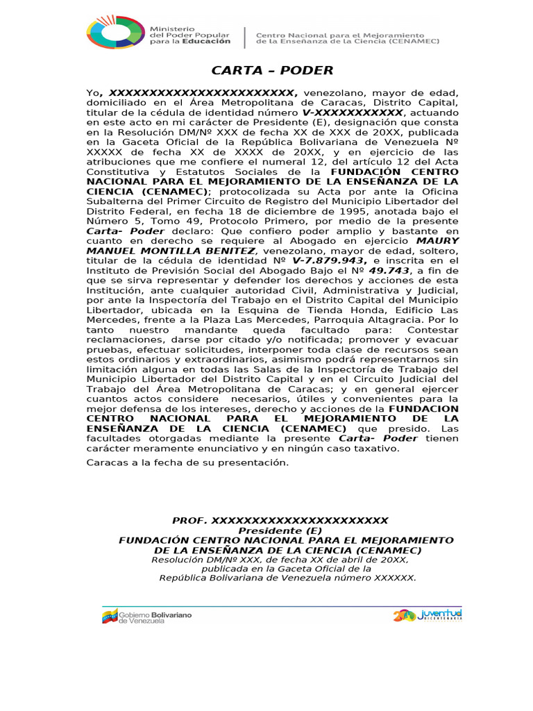 Carta Poder | PDF