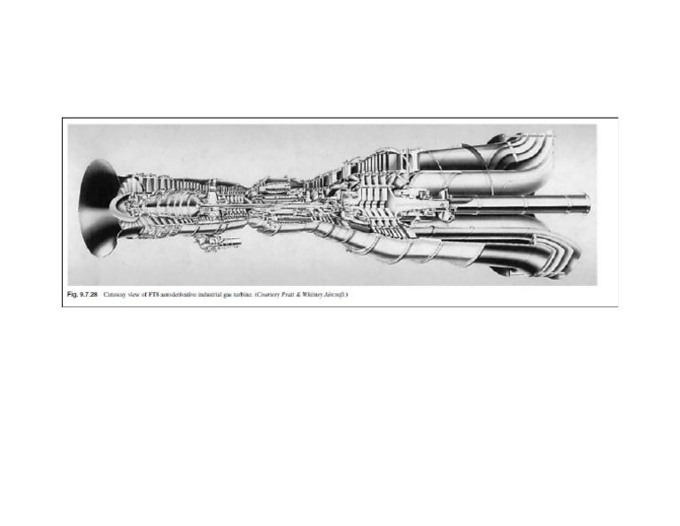Cutaway View of FT8 Aeroderivative Industrial Gas Turbine. | PDF
