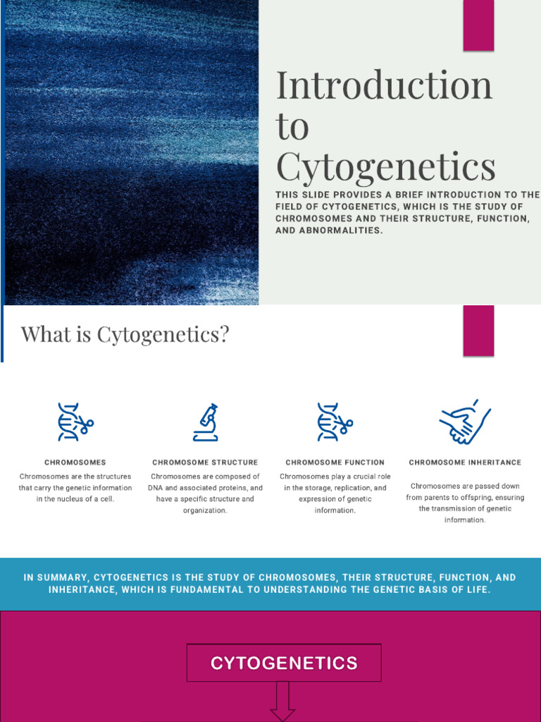 Introduction To Cytogenetics | PDF