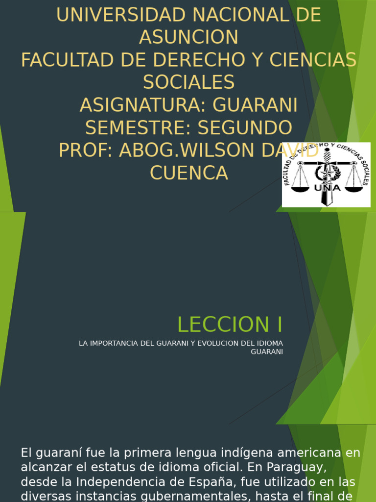 Leccion 1 Primera Parte | PDF