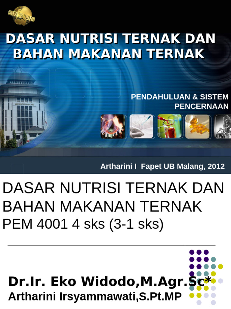 Dasar Nutrisi Ternak Dan Bahan Makanan Ternak Pdf