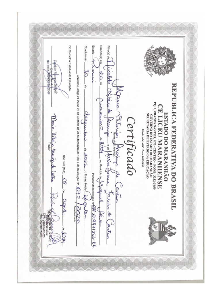 Certifica Do | PDF