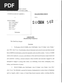 Combs Indictment 24 Cr. 542