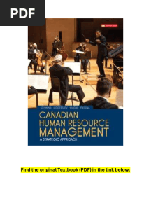 Canadian Human Resource Management 13th Edition PDF