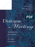 Dialogue On Writing Rethinking Esl Basic Writing