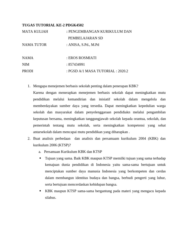 Tugas Tutorial 2 PKDP | PDF