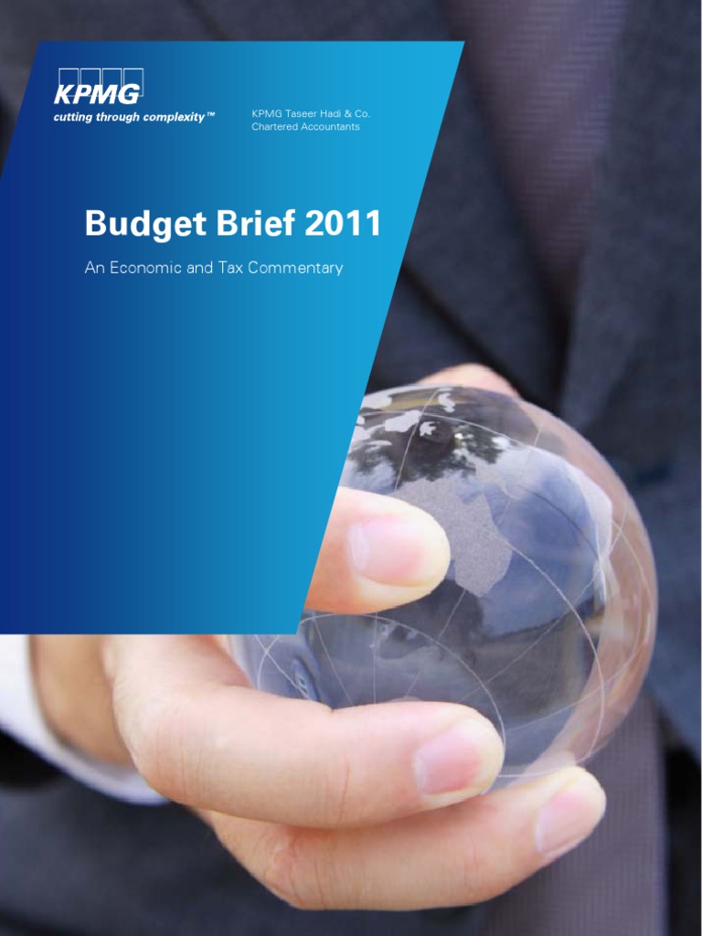 KPMG Budget Brief PDF Government Budget Balance Fiscal Policy