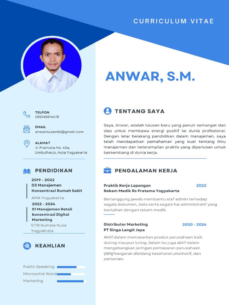 CV Anwar | PDF