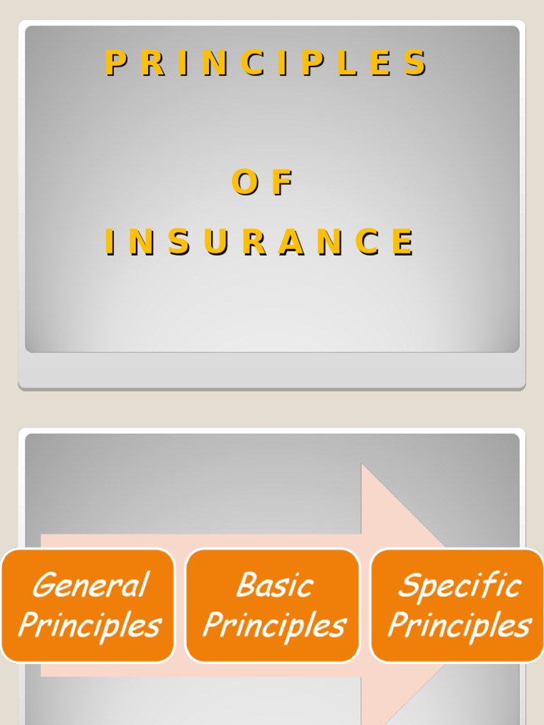Principles of Insurance | PDF | Insurance | Indemnity