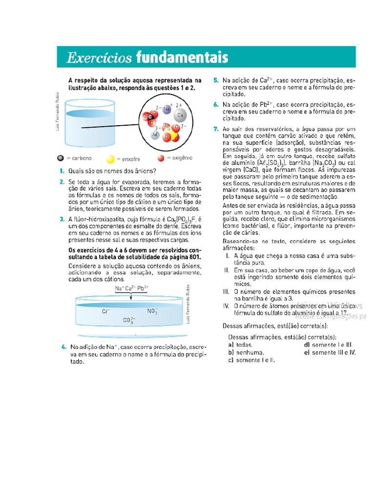 Exercícios de Sais | PDF