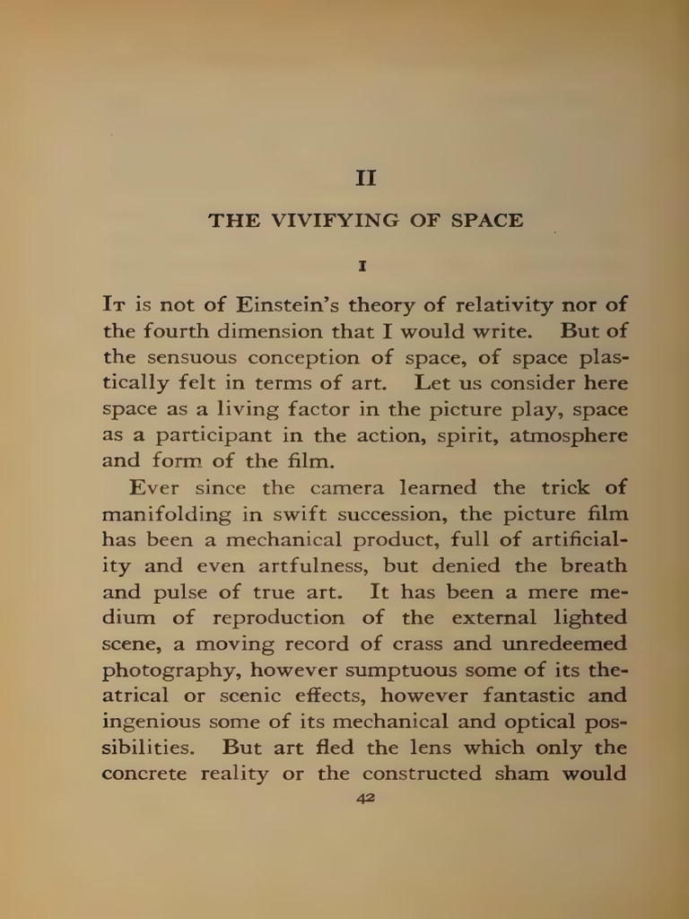 Scheffauer - The Vivifying of Space | PDF