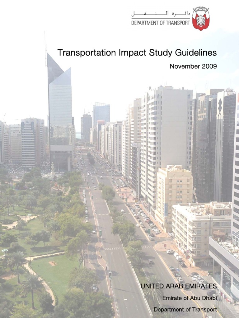 Abu Dhabi Transportation Impact Study Guidelines | PDF | United Arab ...