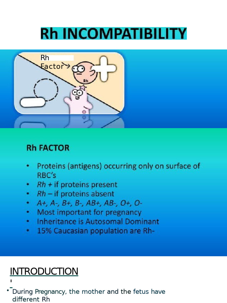 RH Incompatibility | PDF