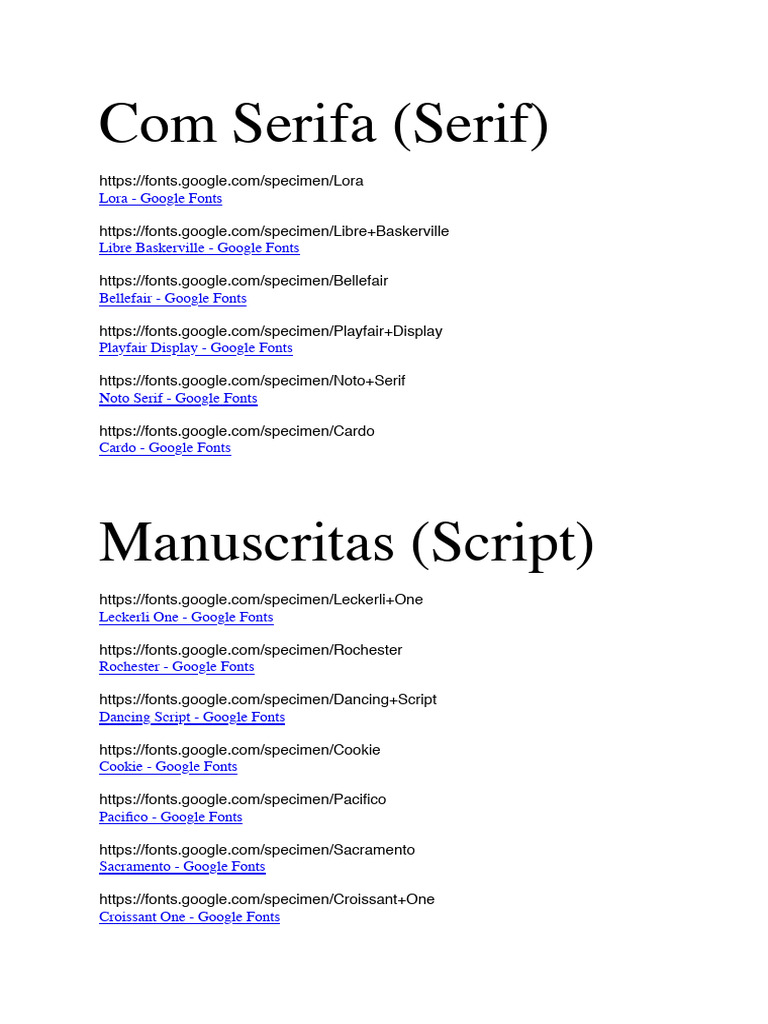 M3+-+Aula+3+-+Links+para+Baixar+as+Fontes | PDF