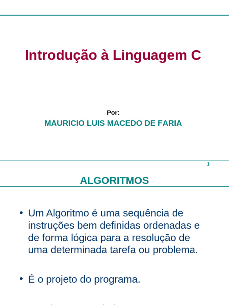 Linguagem C | PDF