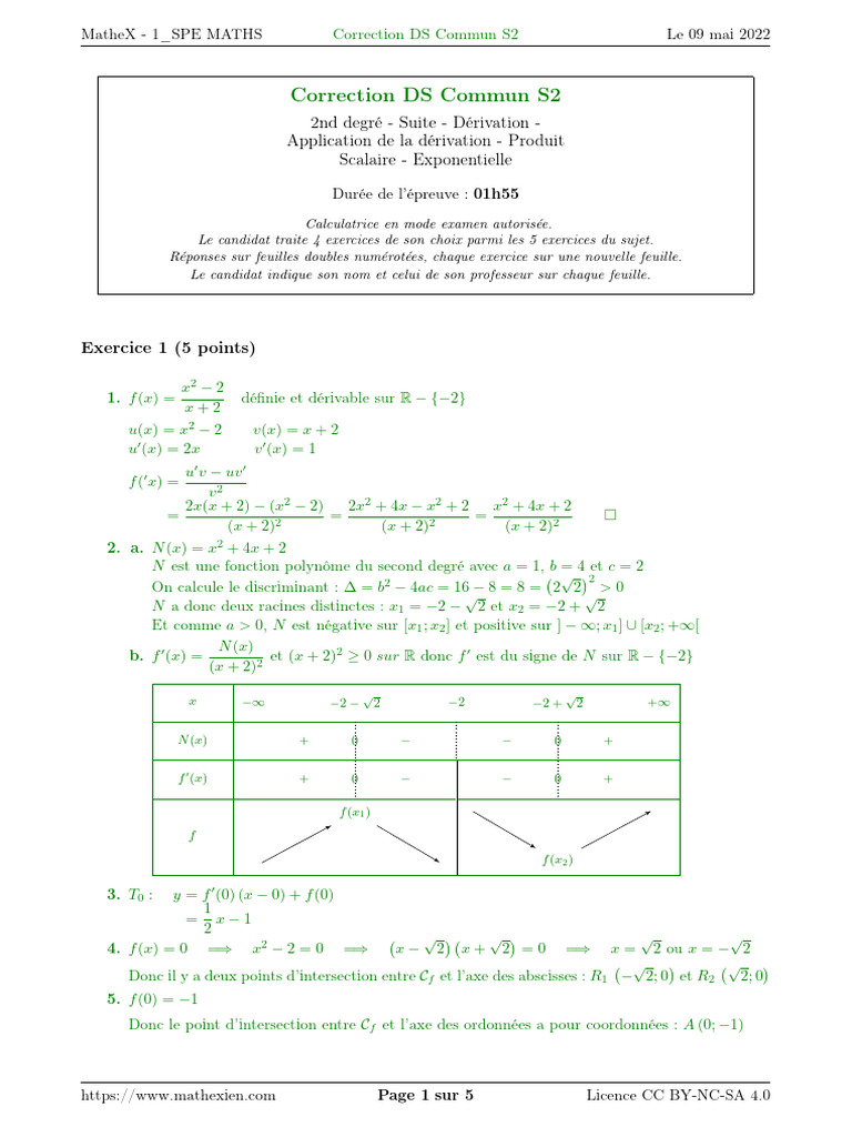 Ds DC s2 2021 Correction | PDF