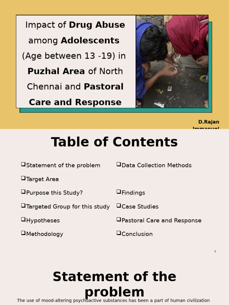 Impact of Drug Abuse Among Adolescents (Age | PDF
