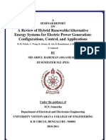 A Review of Hybrid Renewable / Alternative Energy Systems for Electric Power Generation Configurations, Control, And Applications