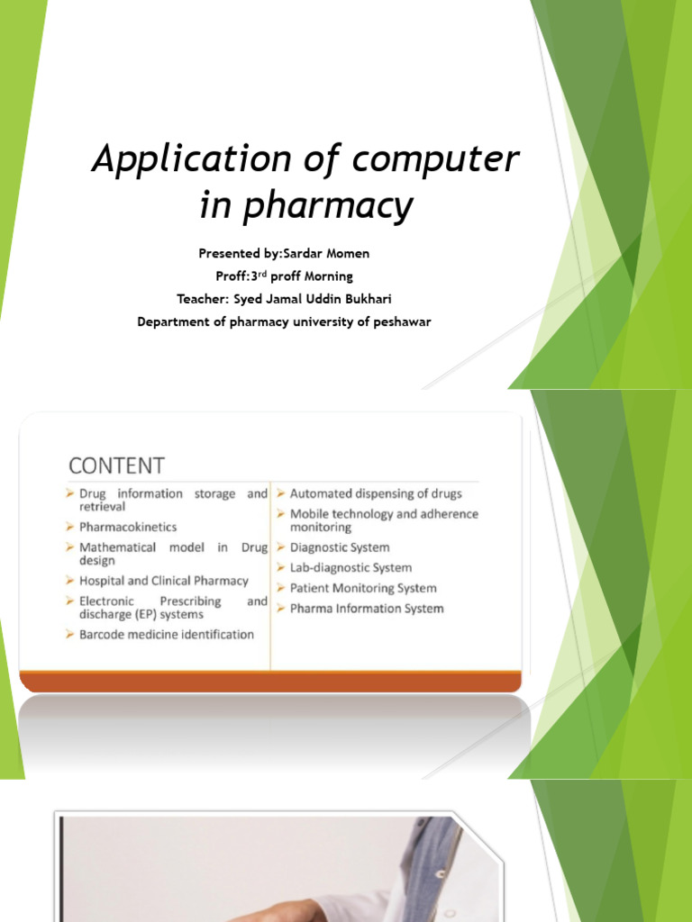 Application of computer in pharmacy pptx by sardar momen 1 pdf