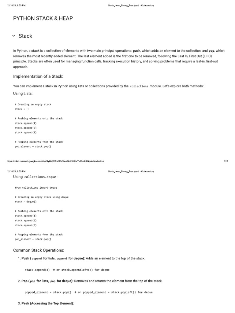 Python Stack Heap 1703351915 | PDF