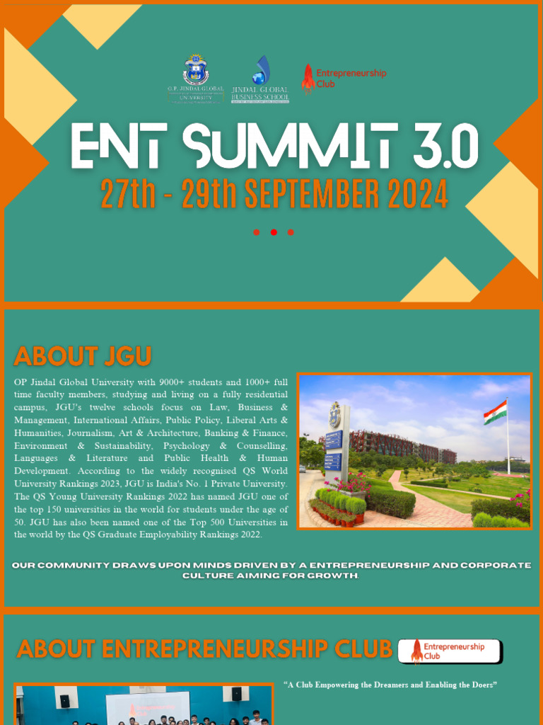 Jindal University Entrepreneurship Club Overview | PDF ...