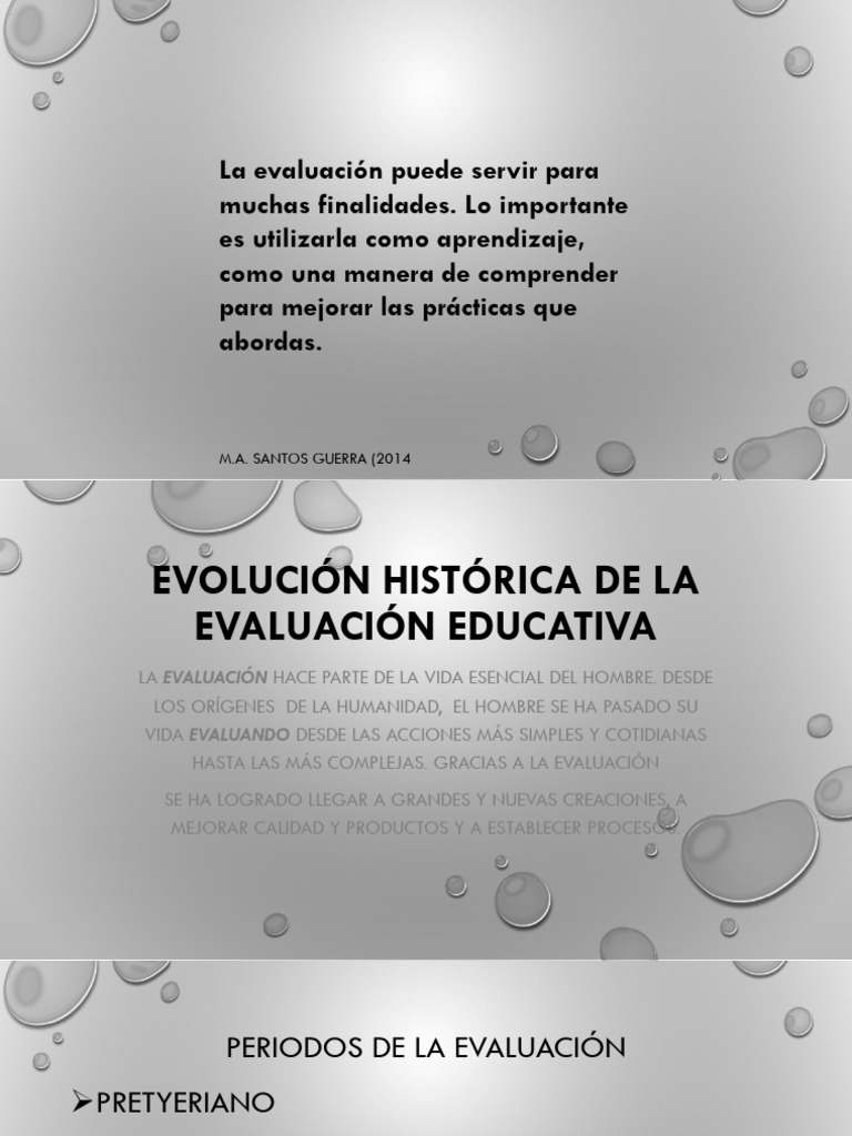 Evolución de la Evaluación Educativa | PDF | Evaluación | Evolución