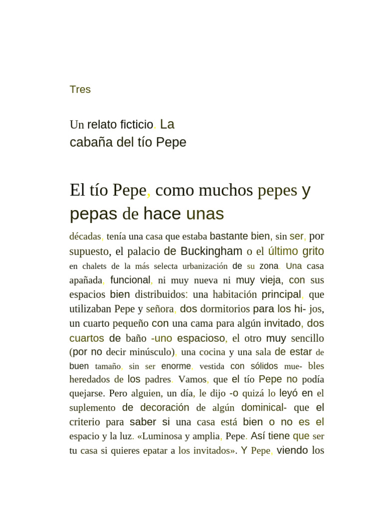 Un Relato Ficticio | PDF